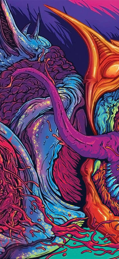 Trippy Phone Veins Wallpaper