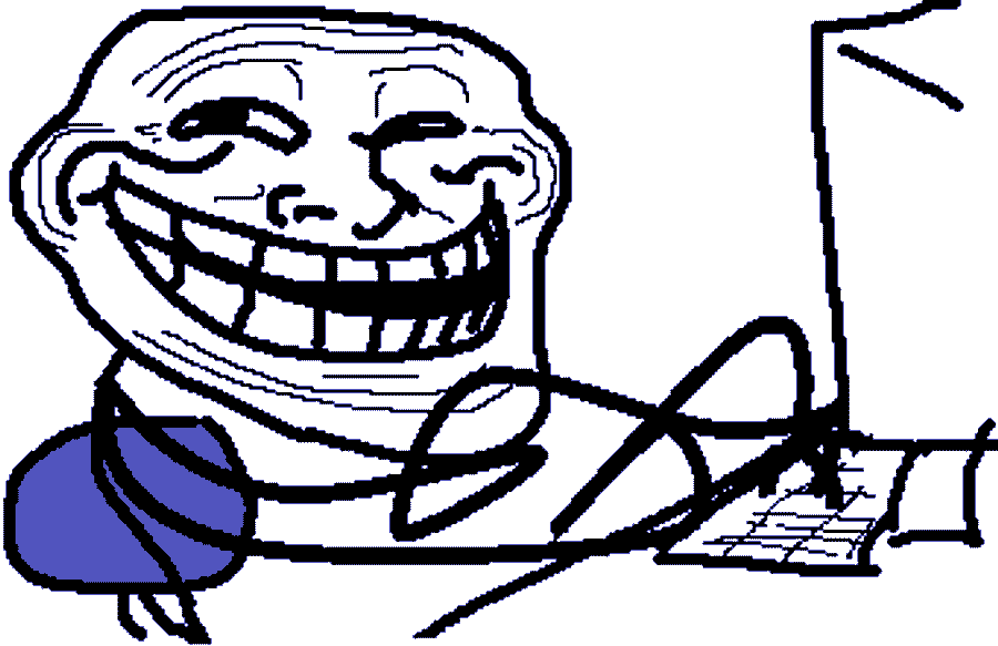 Troll Face Typing Gif Wallpaper