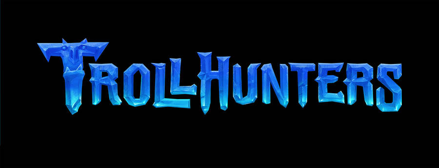 Trollhunters Tales Of Arcadia Blue Logo Wallpaper