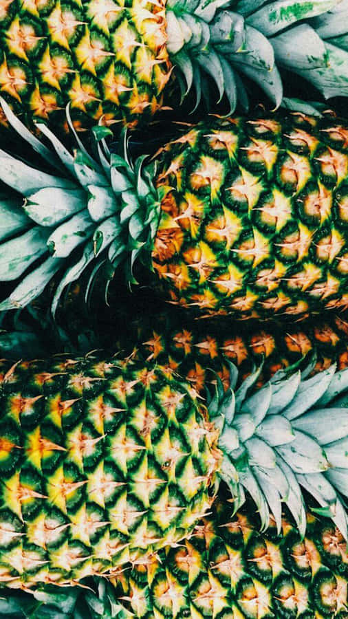 Tropical Aesthetic Pineapple Wallpaper