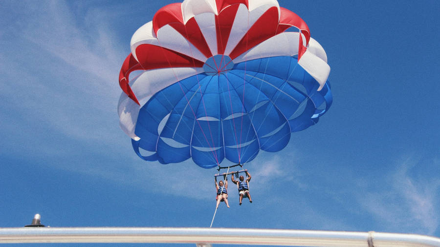 Tropical Parasailing Activity Wallpaper