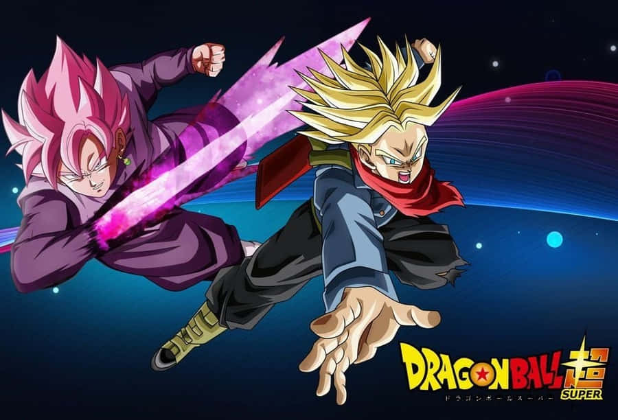 Trunks And Zamasu Fighting Stance Wallpaper