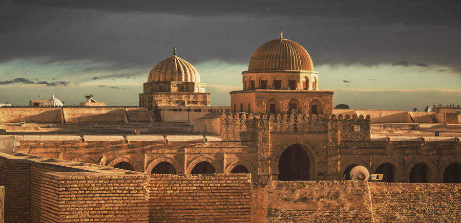 Tunisia Great Mosque Of Kairouan Wallpaper