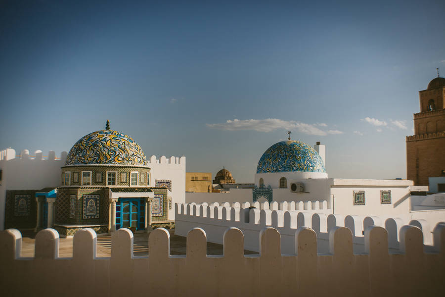 Tunisia's Great Mosque Of Kairouan Wallpaper