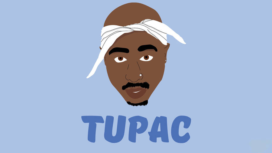 Tupac Minimalist Drawing Wallpaper