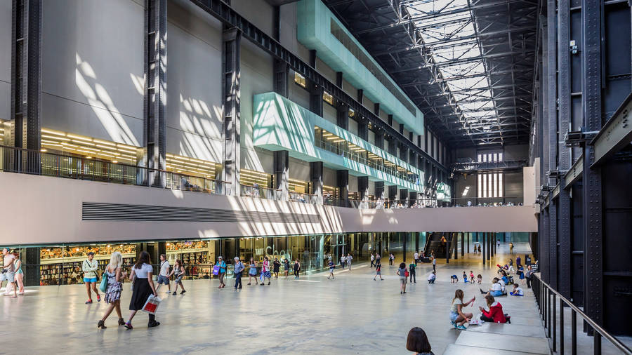 Turbine Hall In Morning Tate Modern Wallpaper