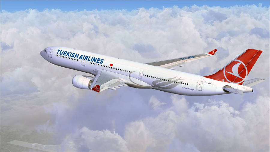 Turkish Airlines Airbus A350-900 Wallpaper