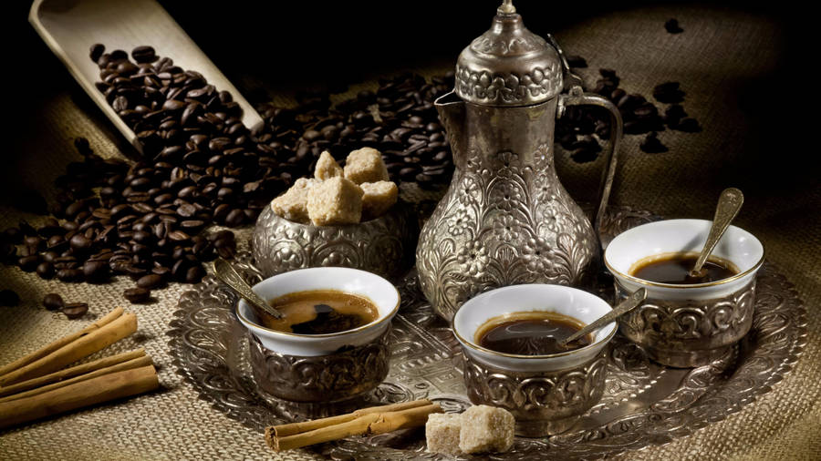 Turkish Coffee Tray Wallpaper