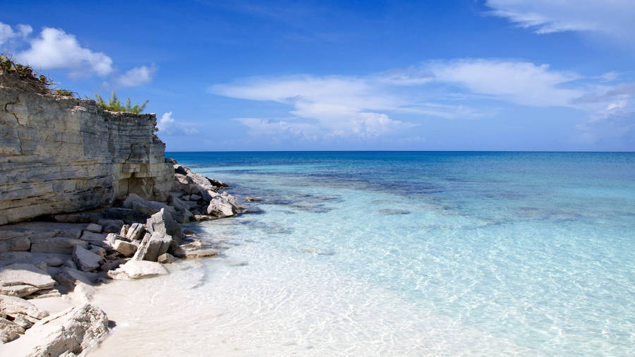 Turks And Caicos Rock Island Wallpaper