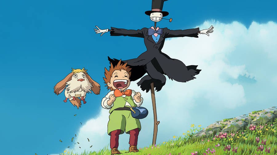 Turnip Head, Markl And Heen Howl's Moving Castle Wallpaper
