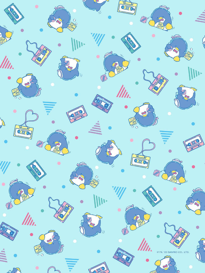 Tuxedo Sam Music Aesthetic Pattern Wallpaper