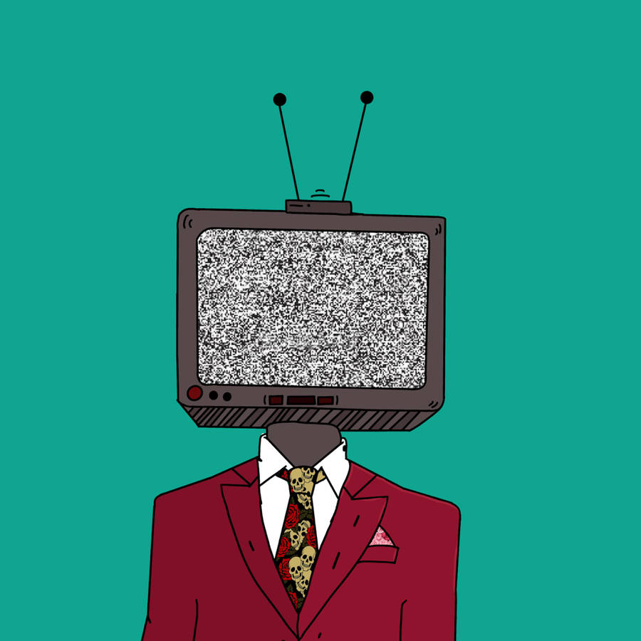 Tv Head Reporter Wallpaper