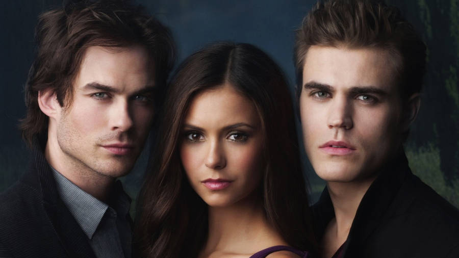 Tv Show The Vampire Diaries Poster Wallpaper