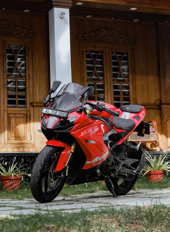 Tvs Apache Rr 310 Red Bike Wallpaper