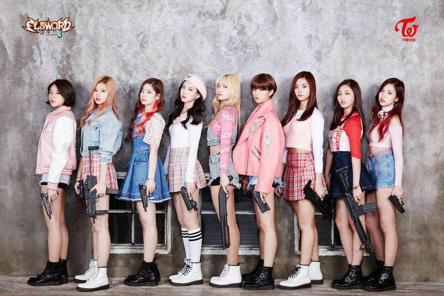 Twice With Guns Wallpaper