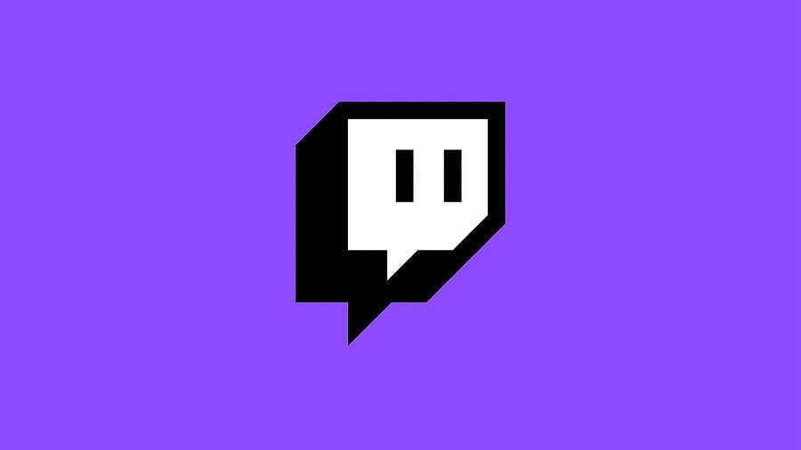 Twitch Logo Icon Purple Background Wallpaper