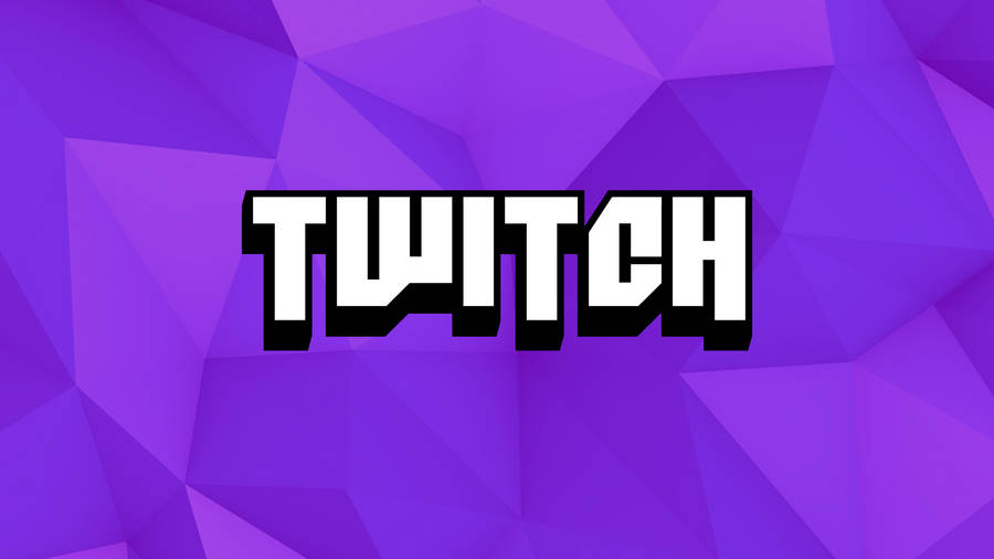 Twitch Wordmark Geometric Purple Wallpaper