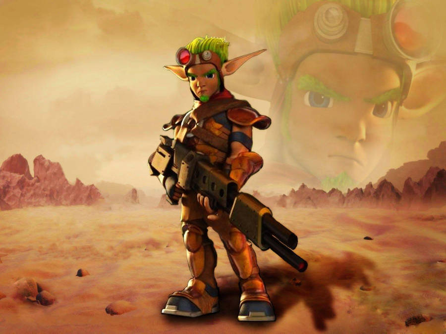 Two Brave Heroes... Jak And Daxter! Wallpaper