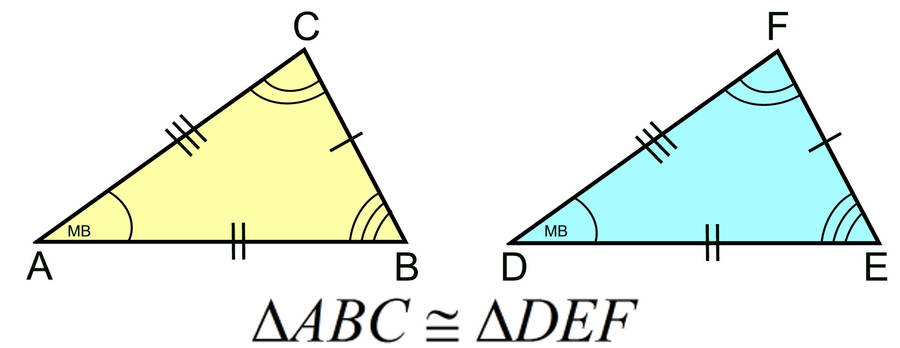 Two Congruent Triangles Wallpaper