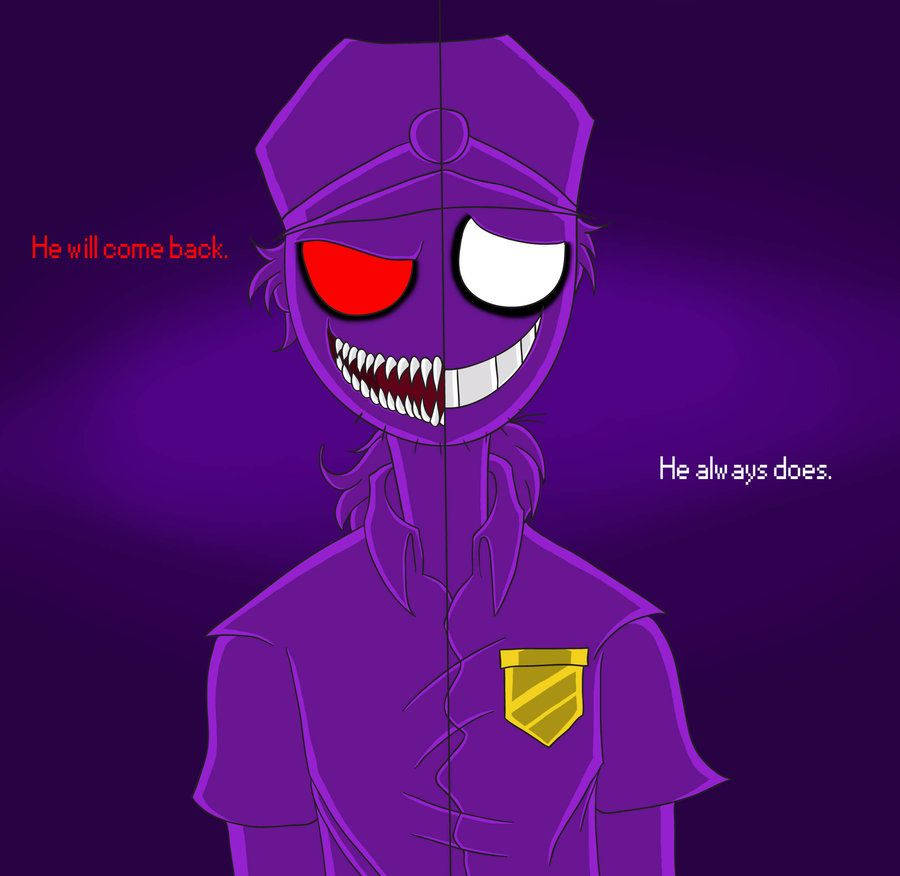 Two-faced Purple Guy Fnaf Wallpaper