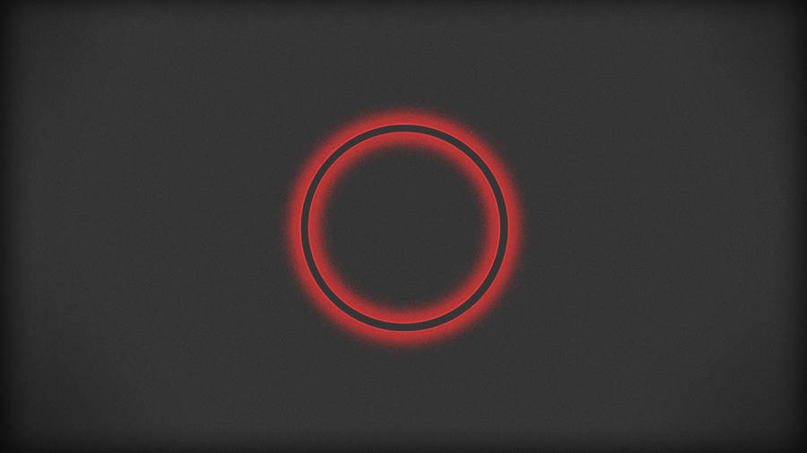 Two Glowing Red Circles Wallpaper