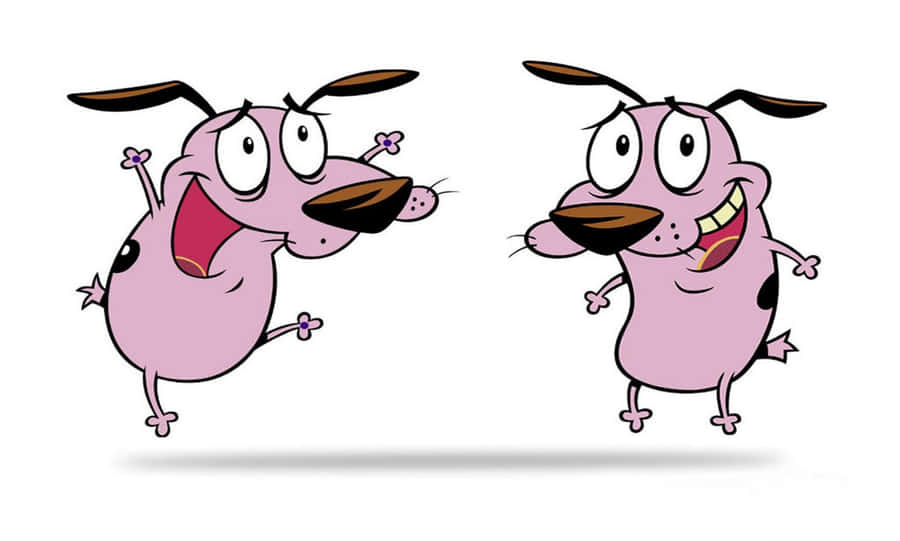 Two Happy Courage The Cowardly Dog Wallpaper