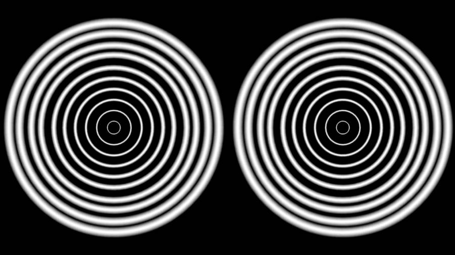 Two Hypnosis Concentric Circles Wallpaper