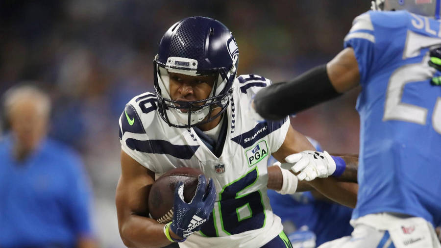 Tyler Lockett Football Player Seattle Seahawks Detroit Lions Wallpaper