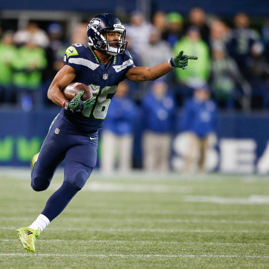 Tyler Lockett Football Player Seattle Seahawks Game Wallpaper