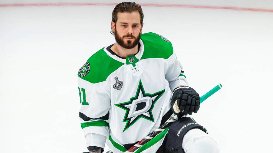 Tyler Seguin Dallas Stars Vs. Calgary Flames Wallpaper