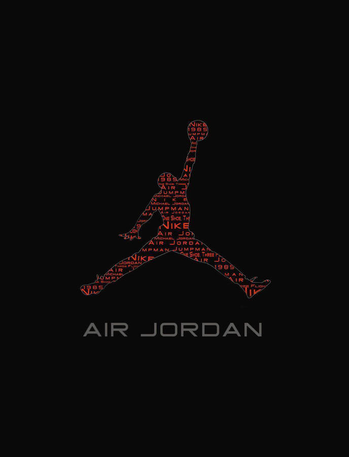 Typography Art Air Jordan Logo Wallpaper