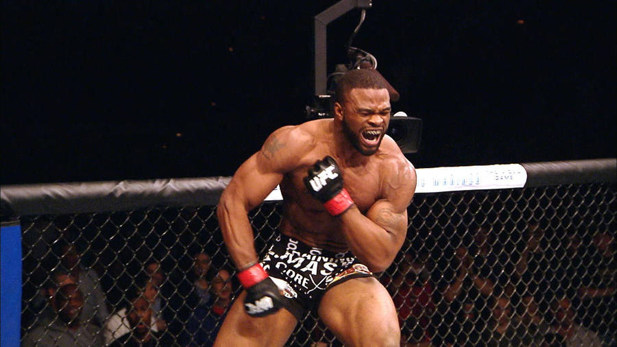 Tyron Woodley Primal Celebration Wallpaper