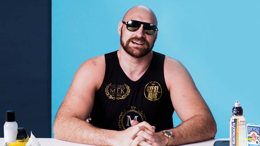 Tyson Fury Wearing His Cool Eyewear Wallpaper