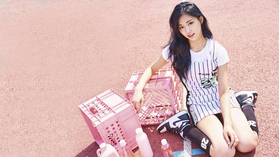 Tzuyu During Cheer Up Era Wallpaper