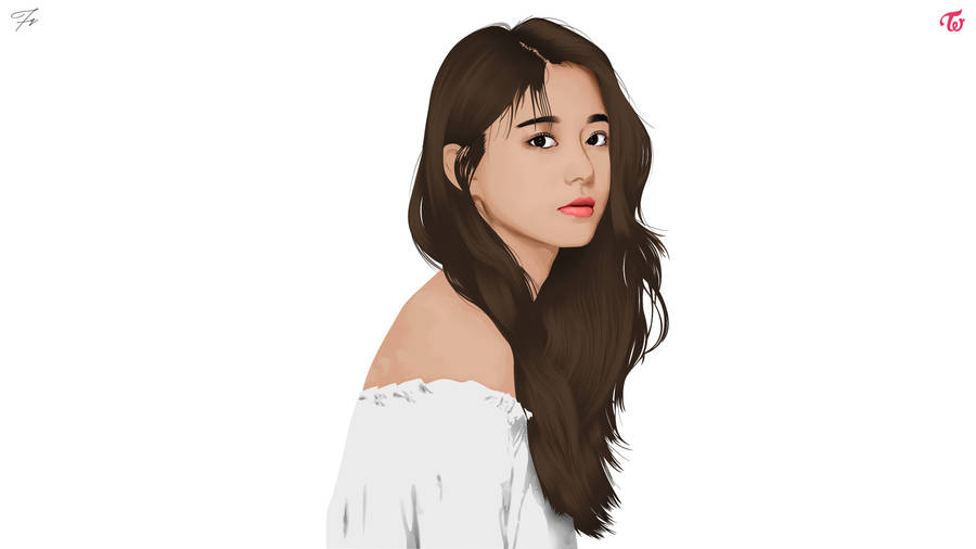 Tzuyu Fan Art Wallpaper