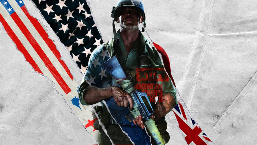 U.s. Army Soldier Action In Call Of Duty: Black Ops Cold War Wallpaper