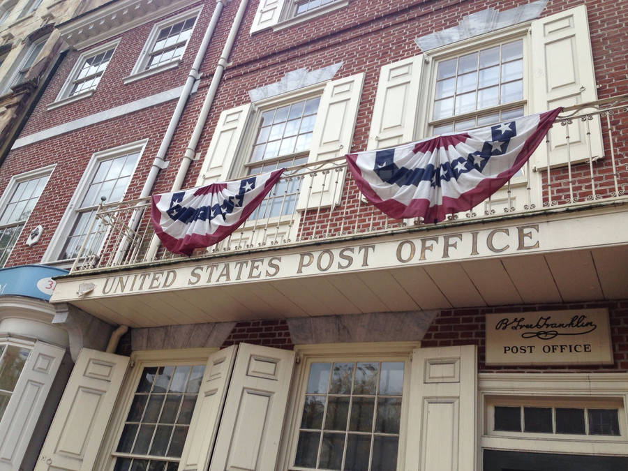 U.s Ben Franklin Post Office Wallpaper