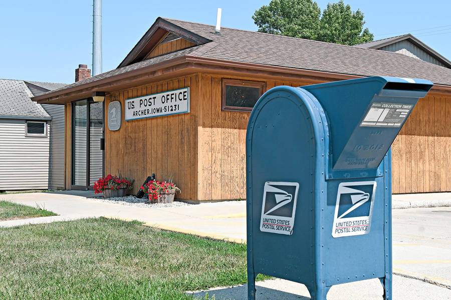 U.s Post Office At Archer Town Wallpaper