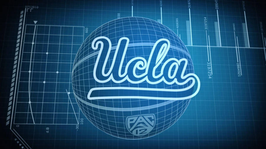 Ucla Bruins Basketball Team In Action Under Blue Lights Wallpaper