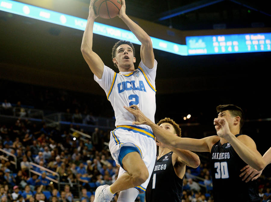 Ucla Lonzo Ball Dunk Wallpaper