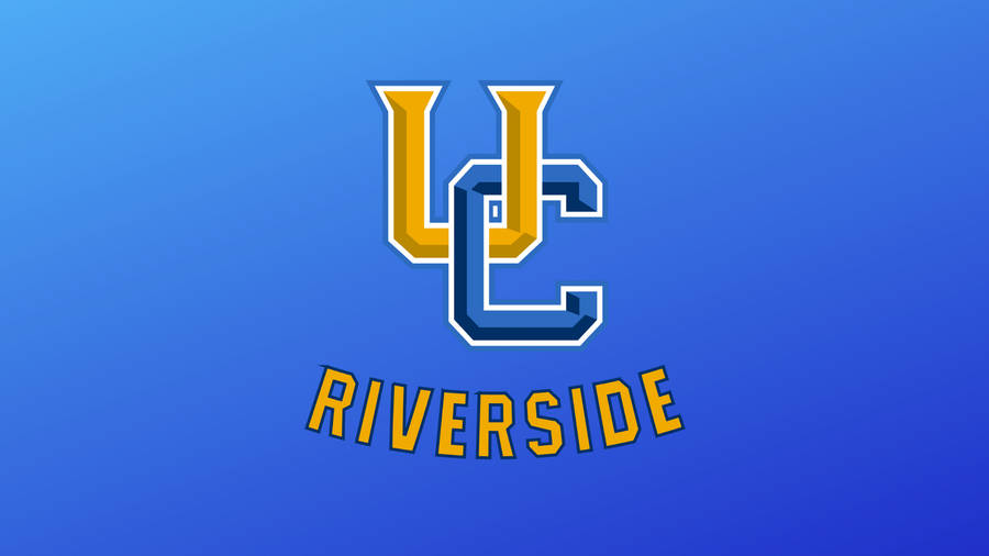 Ucr Logo In Blue Background Wallpaper