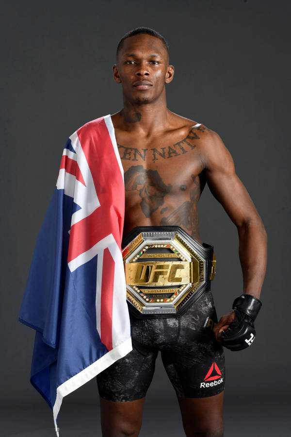 Ufc Champion Israel Adesanya Portrait Wallpaper