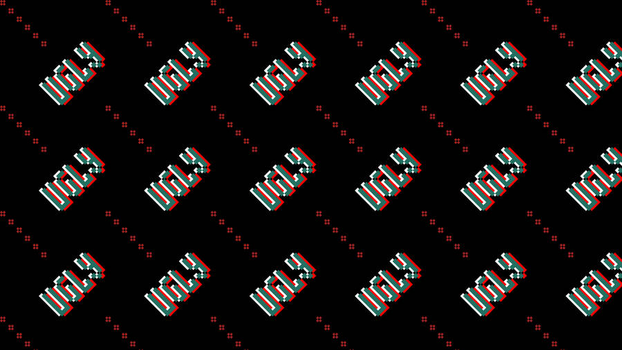 Ugly Pixel Lettering Wallpaper