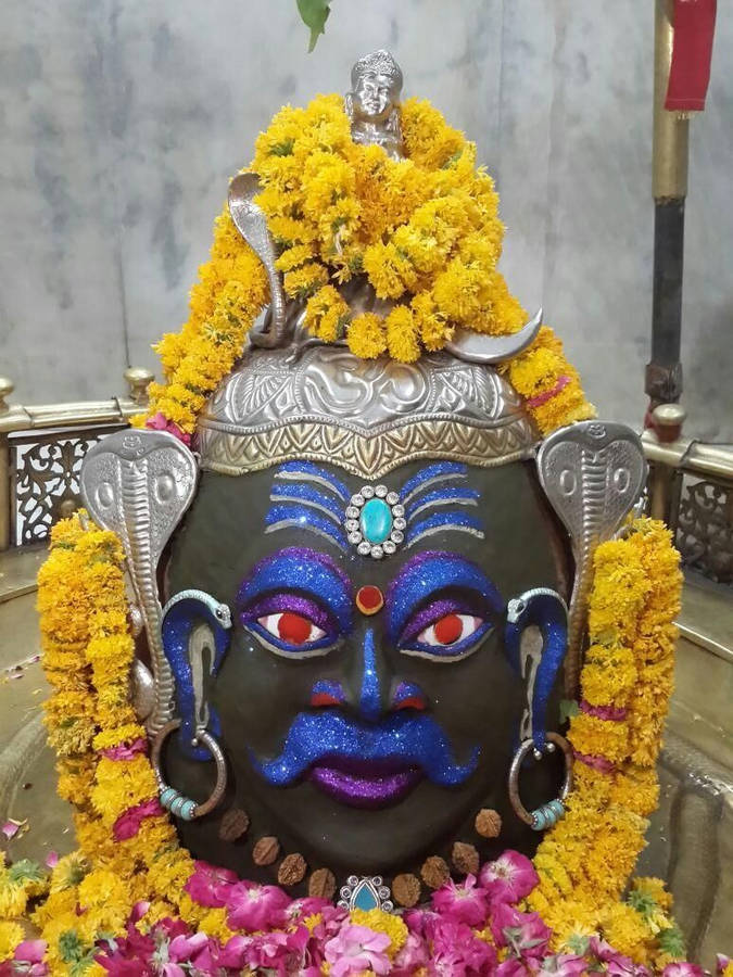 Ujjain Mahakal Green Face Wallpaper