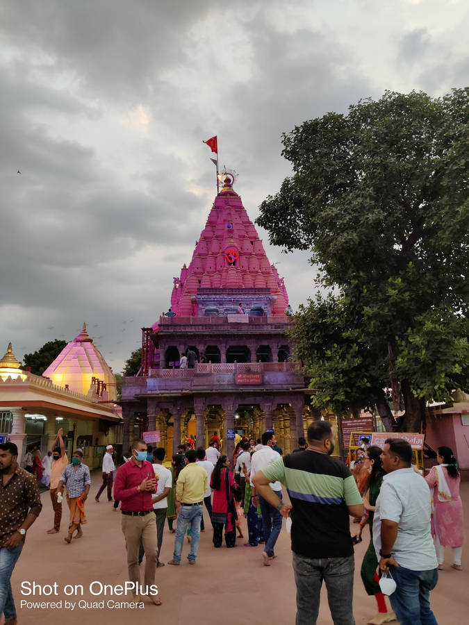 Ujjain Mahakal Pink Temple Wallpaper