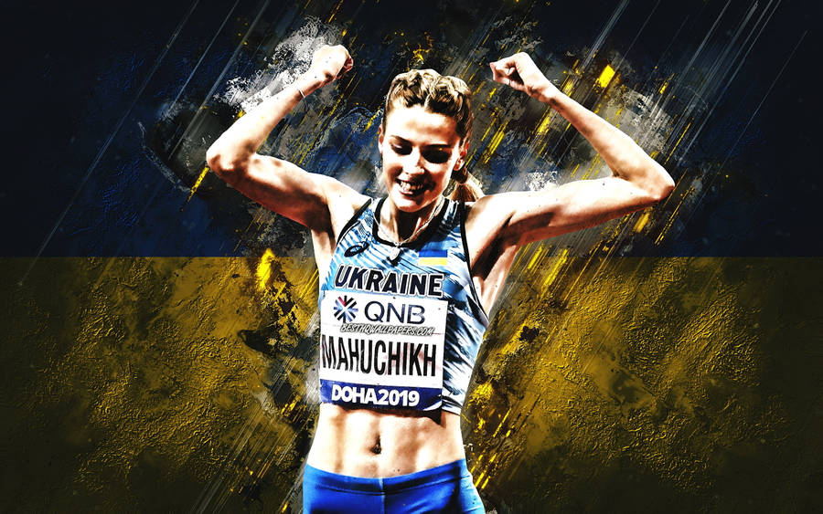 Ukraine Flag Yaroslava Mahuchikh Wallpaper