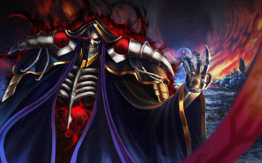 Ultra Hd Ainz Ooal Gown Overlord Artwork Wallpaper