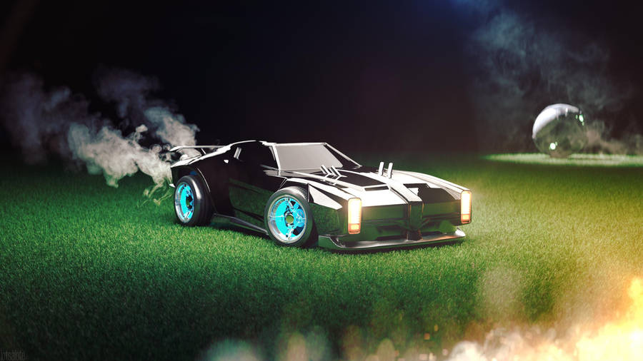 Ultra Hd Black Rocket League Fast Car Wallpaper