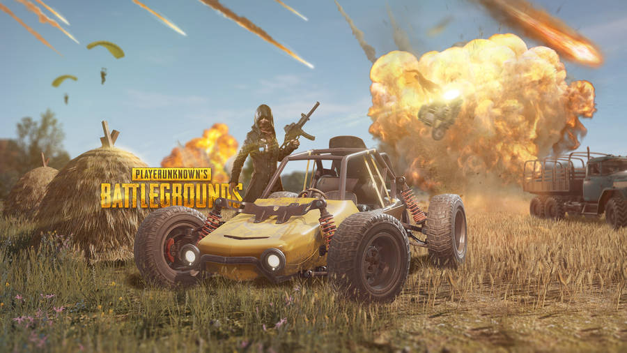 Ultra Hd Pubg Character And Vehicle Wallpaper