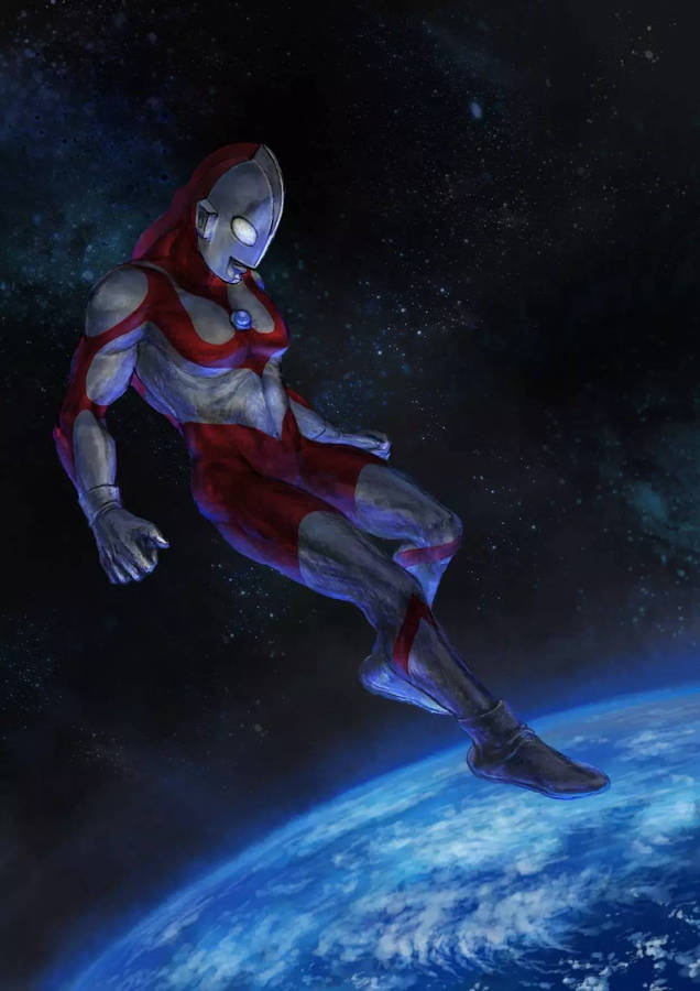 Ultraman In Space Wallpaper